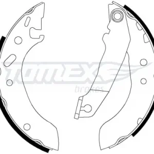 Do wyczerpania zapasów Zestaw szczęk hamulcowych TOMEX BRAKES TX 20-53