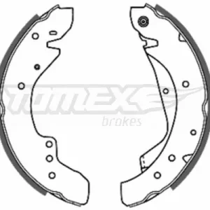 Łatwy zwrot Zestaw szczęk hamulcowych TOMEX BRAKES TX 20-59