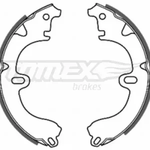 Zestaw szczęk hamulcowych TOMEX BRAKES TX 20-82 Wysoka jakość