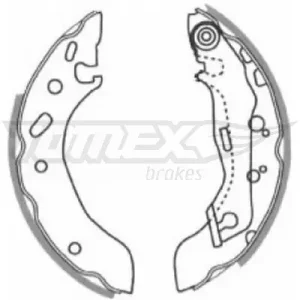 Premium Zestaw szczęk hamulcowych TOMEX BRAKES TX 20-83