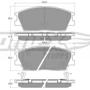 Bestseller Zestaw klocków hamulcowych, hamulce tarczowe TOMEX BRAKES TX 60-01