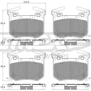 Zestaw klocków hamulcowych, hamulce tarczowe TOMEX BRAKES TX 60-14 Dodaj do koszyka