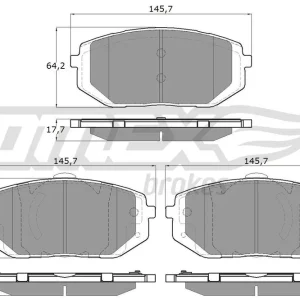 Kup teraz Zestaw klocków hamulcowych, hamulce tarczowe TOMEX BRAKES TX 60-17