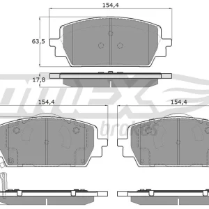 Super okazja Zestaw klocków hamulcowych, hamulce tarczowe TOMEX BRAKES TX 60-18
