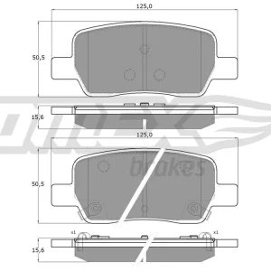 Tylko do końca tygodnia Zestaw klocków hamulcowych, hamulce tarczowe TOMEX BRAKES TX 60-19