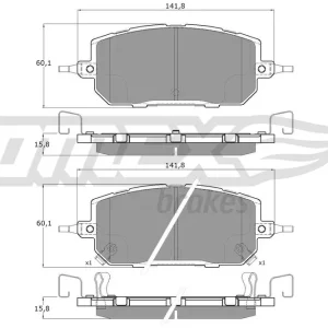 Dostępne od ręki Zestaw klocków hamulcowych, hamulce tarczowe TOMEX BRAKES TX 60-28