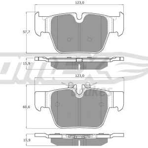 Obniżka ceny Zestaw klocków hamulcowych, hamulce tarczowe TOMEX BRAKES TX 60-35