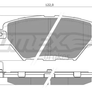Darmowy zwrot Zestaw klocków hamulcowych, hamulce tarczowe TOMEX BRAKES TX 60-39
