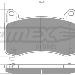 Najlepsza cena Zestaw klocków hamulcowych, hamulce tarczowe TOMEX BRAKES TX 60-57