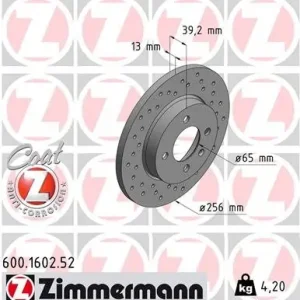 Tarcza hamulcowa ZIMMERMANN 600.1602.52 Kup online
