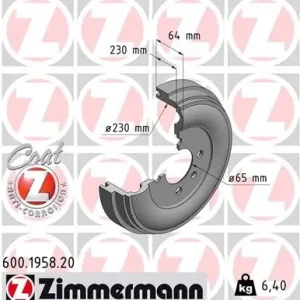 Bęben hamulcowy ZIMMERMANN 600.1958.20 Ograniczona ilość