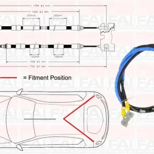 Bezpieczne zakupy Cięgło, hamulec postojowy FAI AUTOPARTS FBC0061