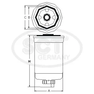 Taniej Filtr paliwa SCT - MANNOL ST 6082