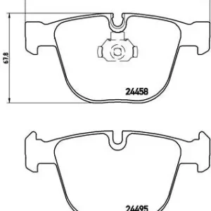 Klocki hamulcowe BREMBO P06050 34216783555 Szybka dostawa