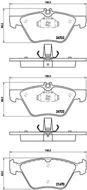 Klocki hamulcowe BREMBO P50075 44200720 Nowość