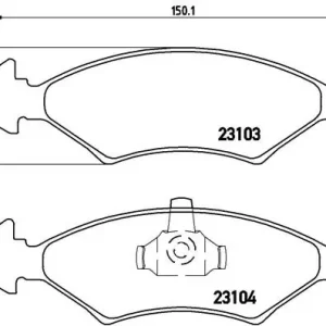 Zamów teraz Klocki hamulcowe BREMBO P24043 21103180