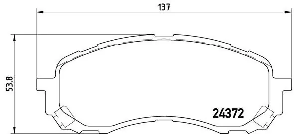 Zniżka Klocki hamulcowe BREMBO P78015 26296AE190