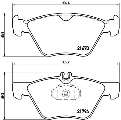 Klocki hamulcowe BREMBO P50026 21670203 Dodaj do koszyka