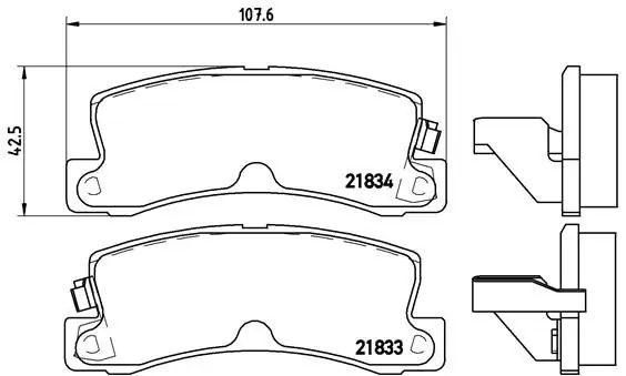 Bezpieczne zakupy Klocki hamulcowe BREMBO P83015 21833155
