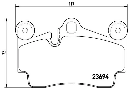 Klocki hamulcowe BREMBO P85070 23694167 Tylko do końca tygodnia
