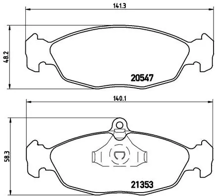 Klocki hamulcowe BREMBO P59011 20547165 Wyprzedaż