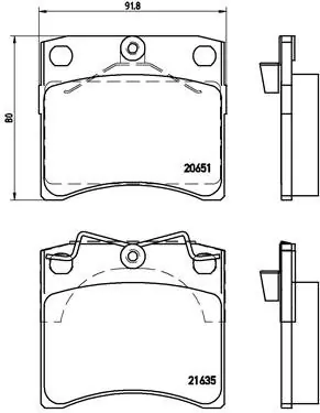 Ekspresowa dostawa Klocki hamulcowe BREMBO P85027 21635.18.2