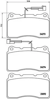 Zamów teraz Klocki hamulcowe BREMBO P23098 23092158