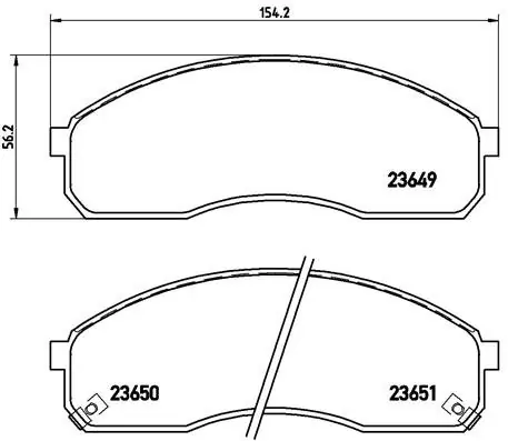 Darmowa dostawa Klocki hamulcowe BREMBO P30012 23649170