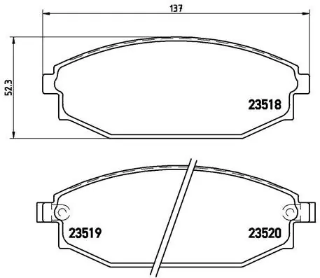 Klocki hamulcowe BREMBO P54027 S2000100 Łatwy zwrot