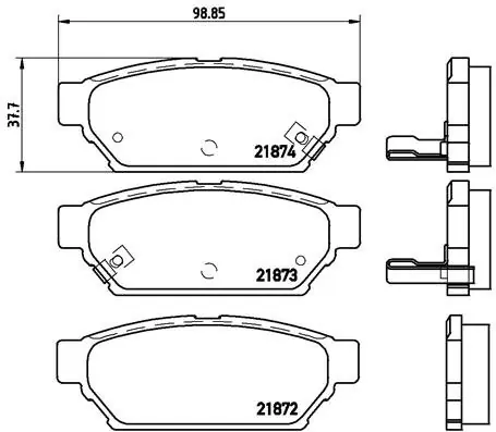 Klocki hamulcowe BREMBO P54016 21872145 Zniżka
