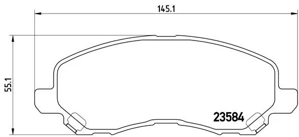 Klocki hamulcowe BREMBO P54030 23584160 Ostatnie sztuki